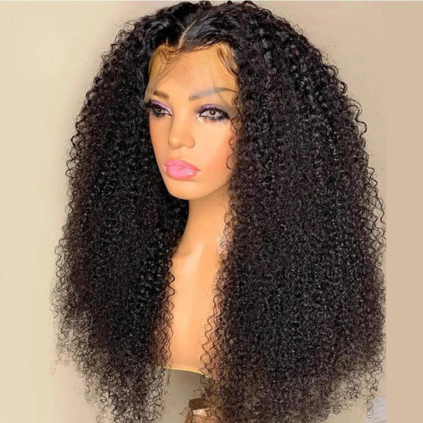 AMARA Grade A Brazilian Virgin Human Hair 13"×4" Lace Front Wigs Kinky Curly