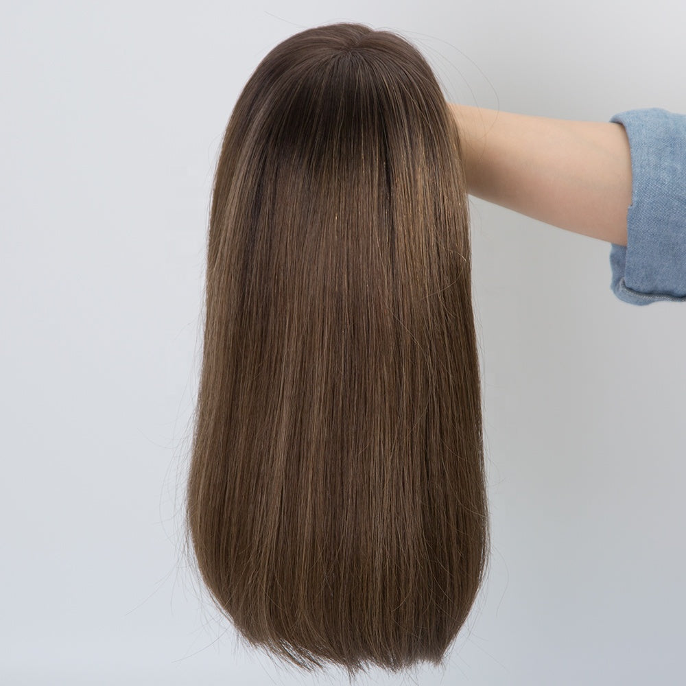 Tante Bob Mono Top 100% Virgin European 12A Grade Cuticle Aligned Wig