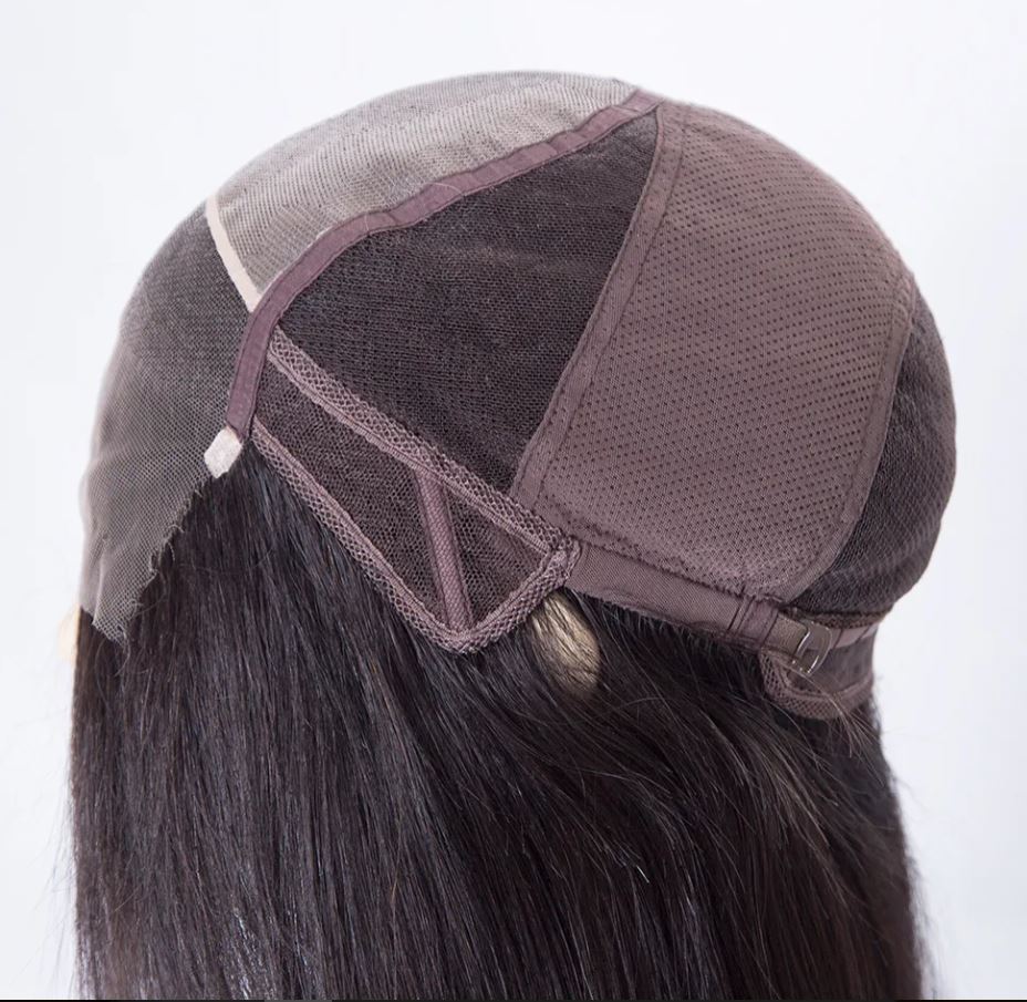 NICOLE Fully Hand Tied Mono Top Glueless 12A Grade 100% Virgin European Remy Medical Wig