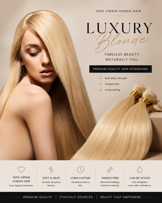 Luxury 613 Blonde Straight Vietnamese Virgin Human Hair Bundles