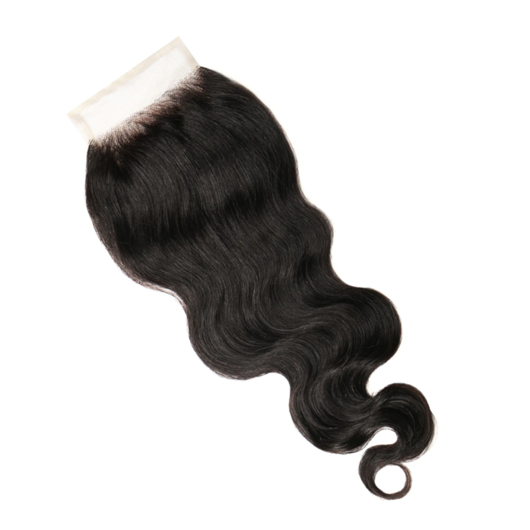 Transparent HD Lace 5×5 inches Lace Closures, Indian Remy Hair Body Wave , Pre-plucked Hairline