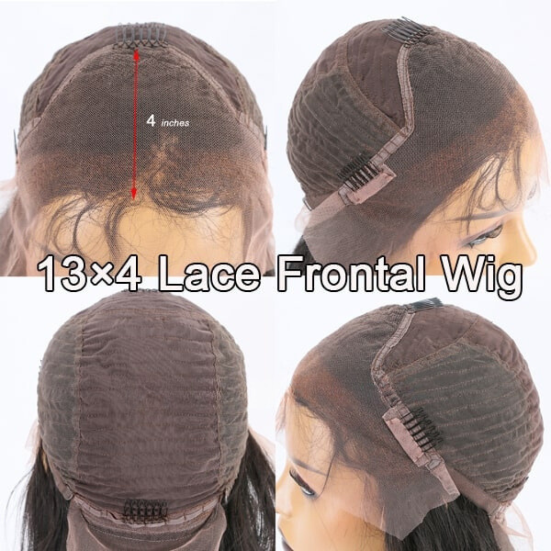 Calista Silk top 13*4 lace front wigs in natural black color human remy hair