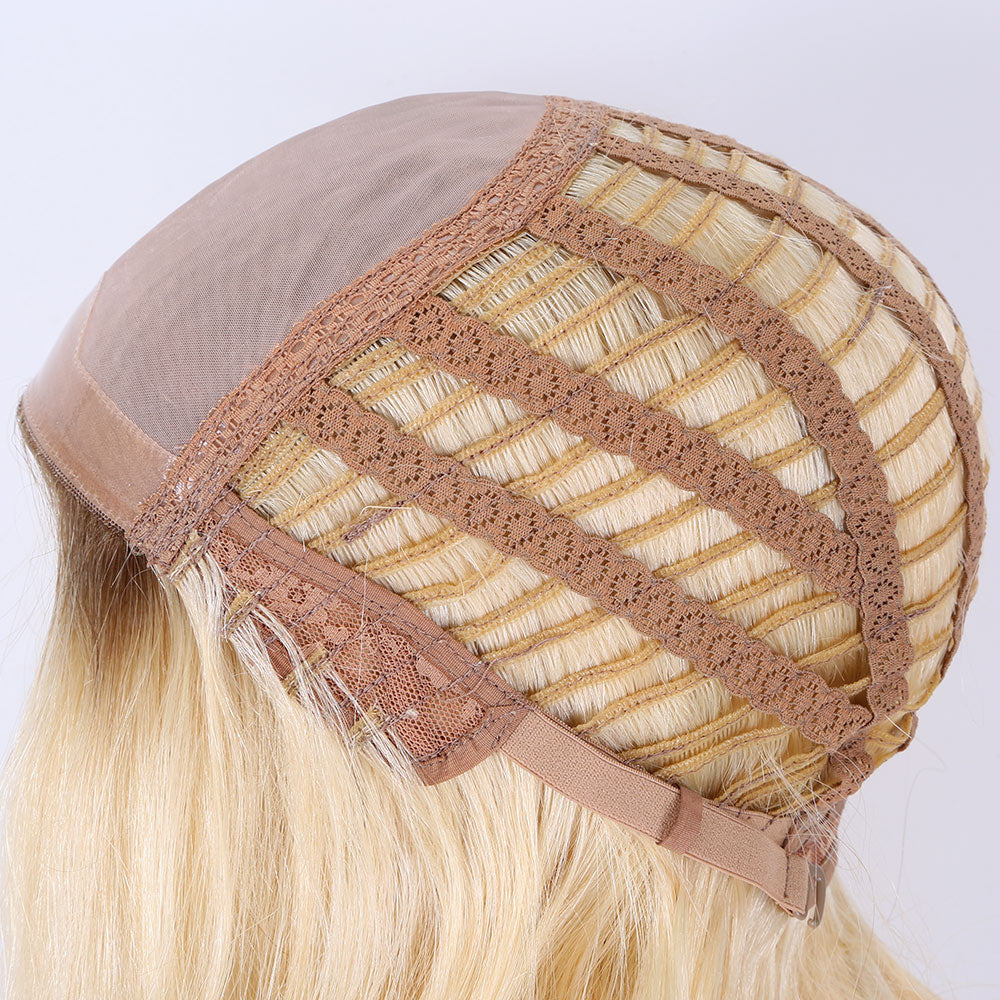 Ombre blonde color mono front lace wig in stock breathable wig r