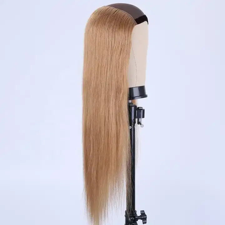 GLADYS 100% Human Virgin Remy Hair Hat Wigs Natural Wave Human Hair Wigs Transparent Swiss Lace