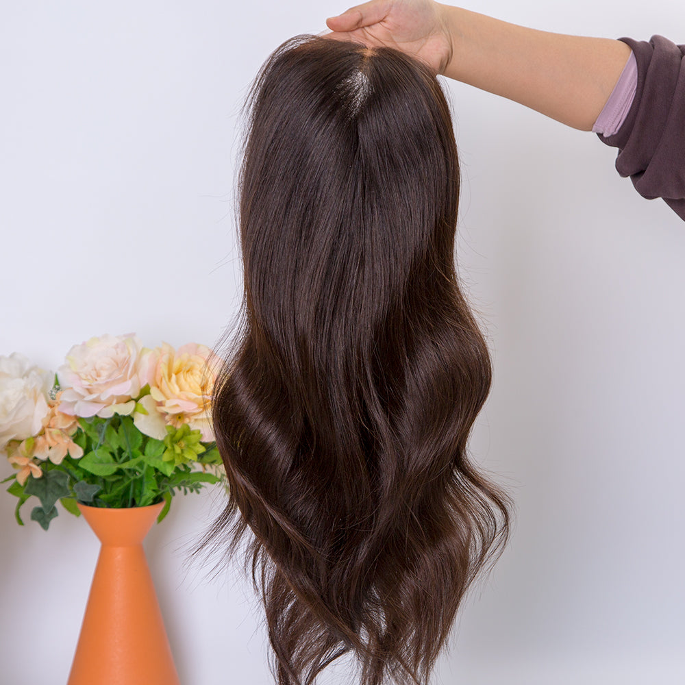 13*4 lace front 16 inch natural color brown color virgin hair lace front wig
