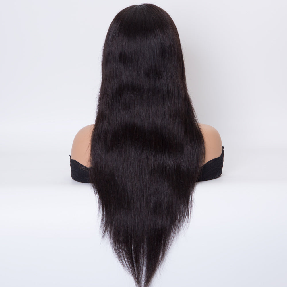 INES 16" Fully Hand Tied 100% Raw Virgin Remy Hair Cuticle Aligned Single Knots HD Full Lace