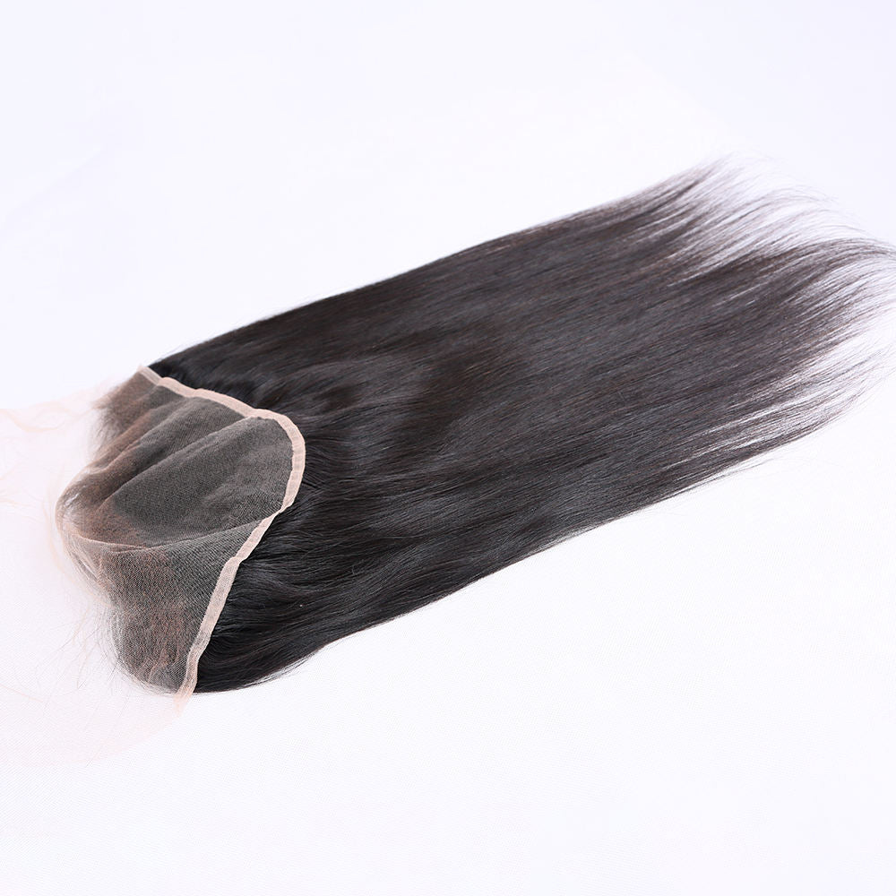 virgin cuticle aligned hair film lace transparent 13x6 lace frontal deep bleached knots pre plucked hairline HD Lace Frontal