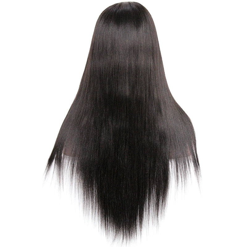LALA Yaki Straight Grade 12A 100% Brazilian Virgin Hair 360 Lace Front Wig