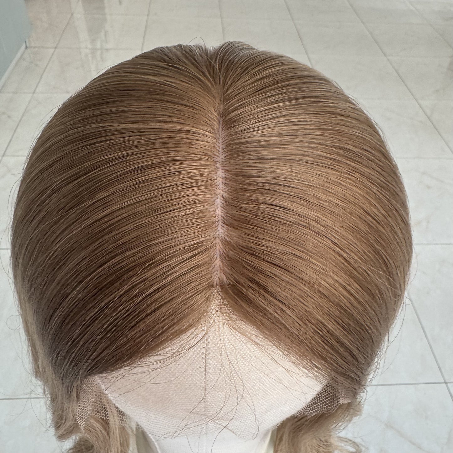 TATIANNA Sandy Balayage Silicone Gripper Wig 100% Virgin European Remy Human Hair Silk Top Fully Handtied Medical Wigs