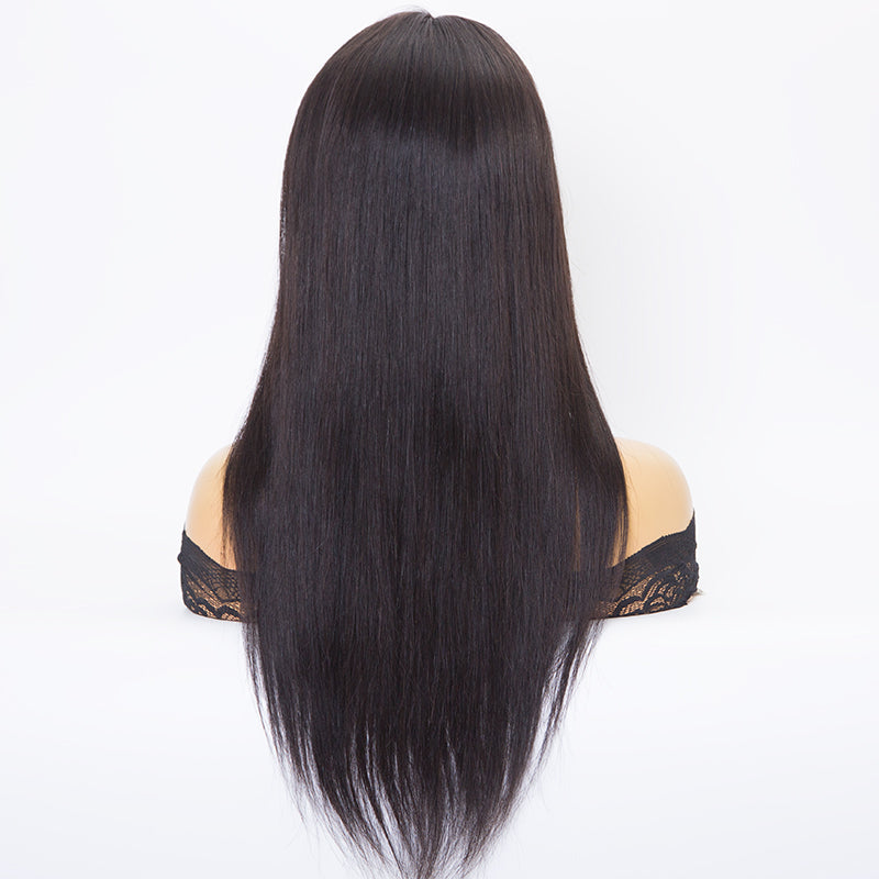 Calista Silk top 13*4 lace front wigs in natural black color human remy hair