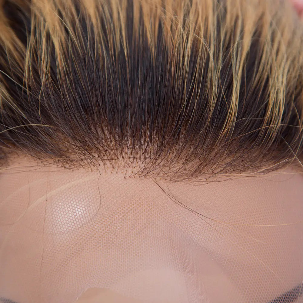 GISELLE 13x6 Deep Parting Lace Front Highlight Color 180% Density Indian Human Hair Wig