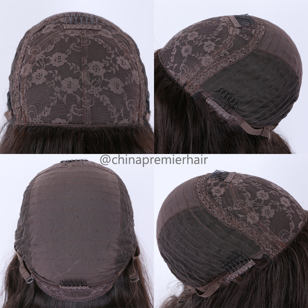 200% Density Natural Black Color Curly Texture Headband Wig Human Hair For Black Women Human Hair Machine Made Wig