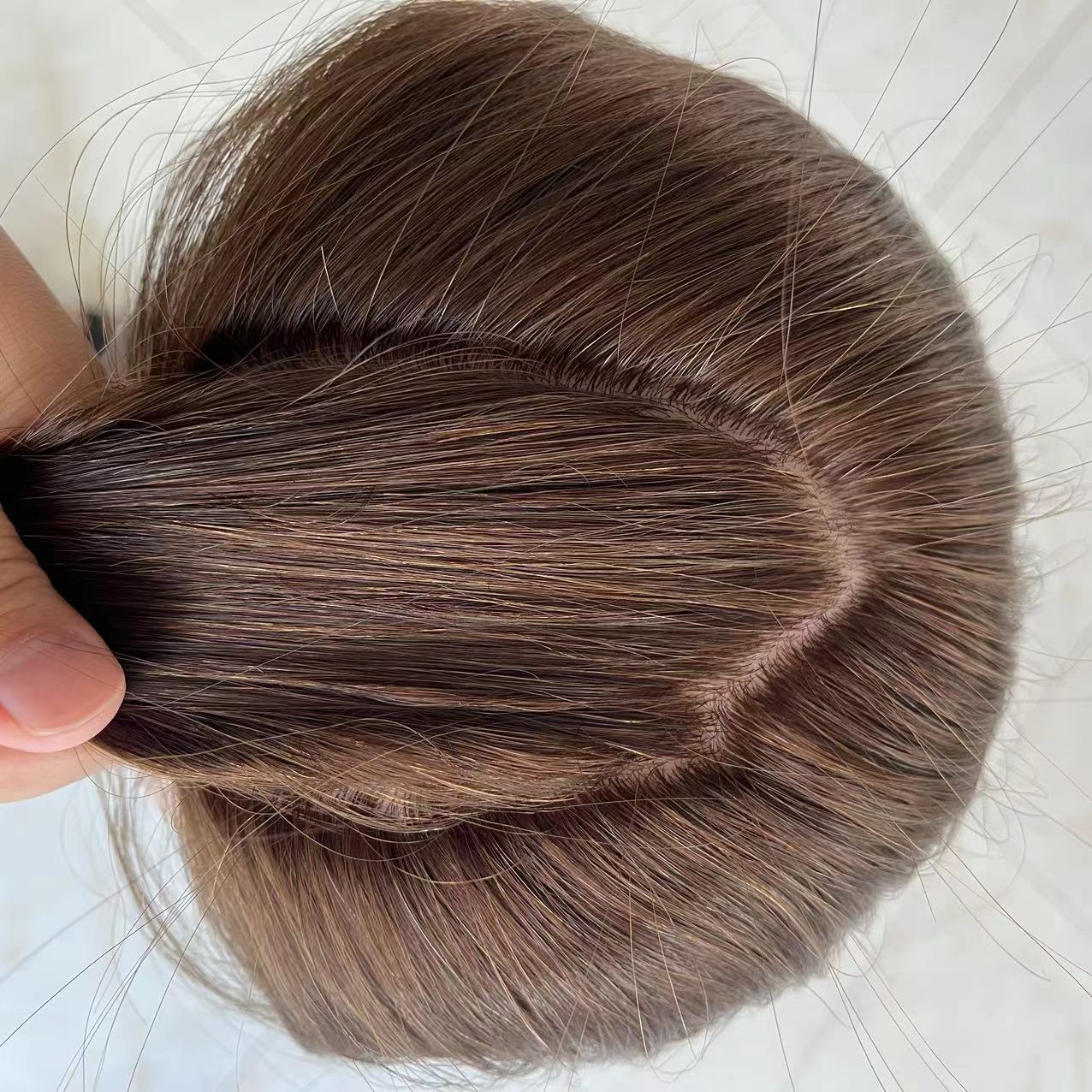 HOPE Fully Hand Tied 5x5 inch Silk Top 12A Grade 100% Virgin European Remy Medical Wig
