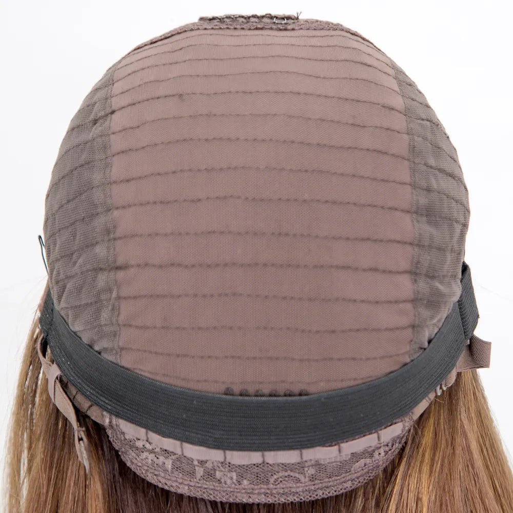 SARAH 12A Grade 100% Virgin European Remy Silk top medical wig flower lace base