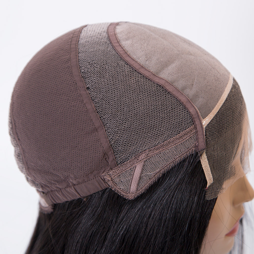 LISA 100% Virgin European Hair Glueless Mono Top Lace Front Fully Hand Tied Medical Wig