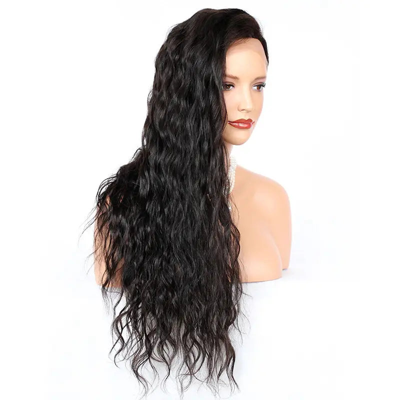 ALICIA "Real Scalp" Silk Top Full Lace Wigs 100% Hand-Tied, Brazilian Virgin Human Hair Deep Wave