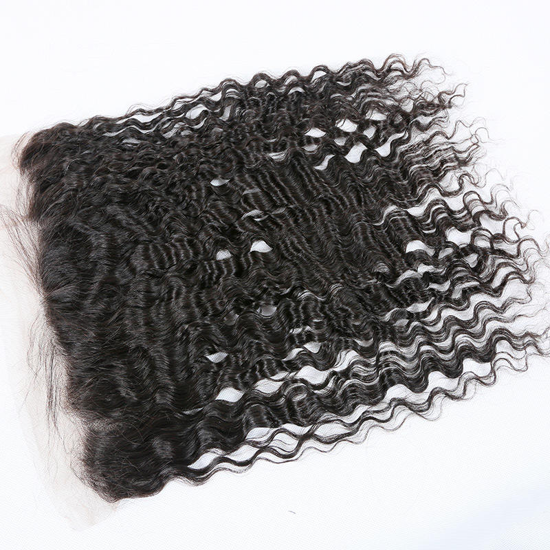 Spanish Wave Virgin Brazilian Hair Light Brown Lace Color Lace Frontal