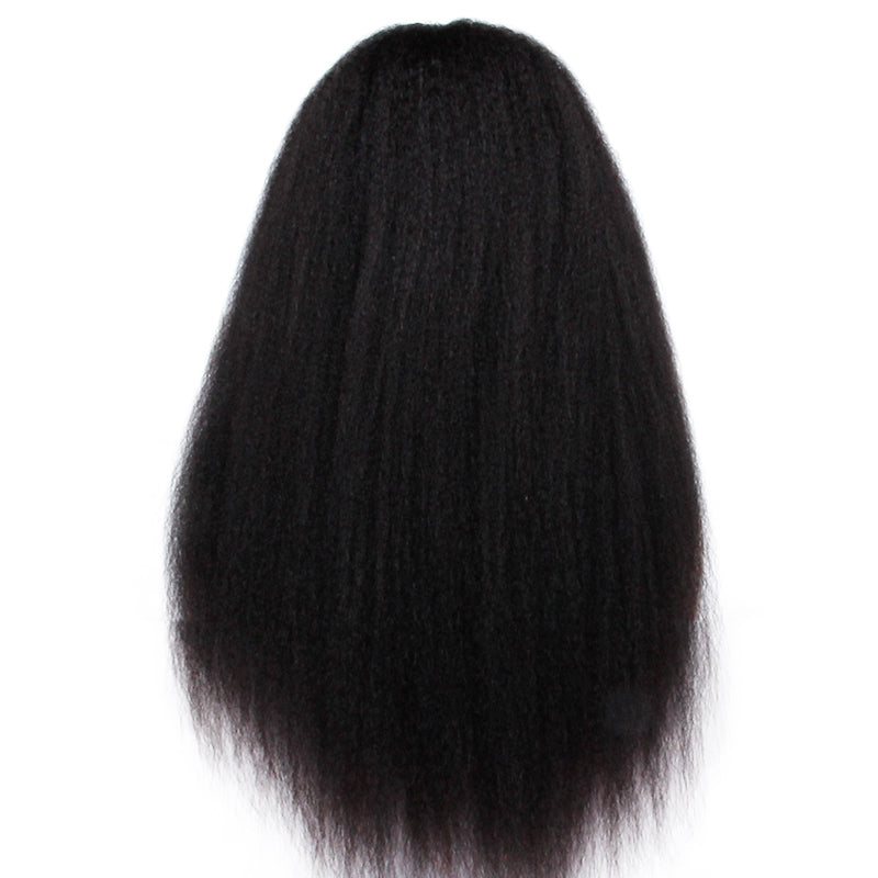 Premier Lace Front Wig with Bang Base Human Hair New Arrival Free Shipping Kinky Straight 2019 Silk INDIAN Hair Swiss Lace Long