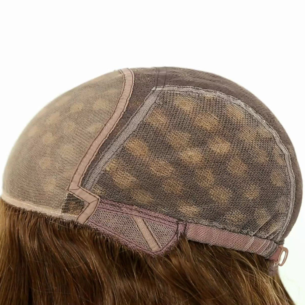 Rhonda Customizable Brown Balayage 100% European Virgin Human Hair 150% Density Full Hand Tied Silk Top Wig