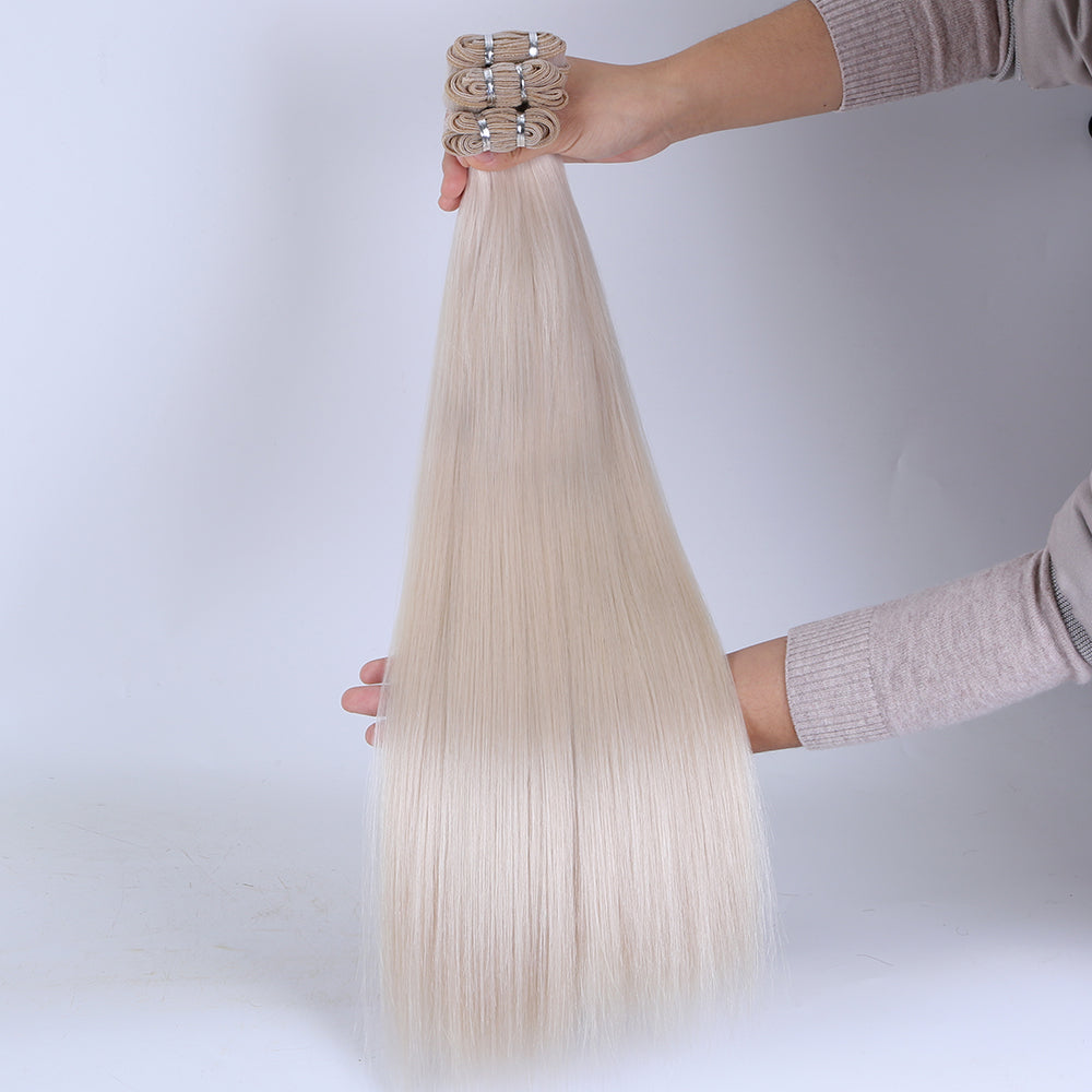 Double Drawn Body Wave 100% Virgin European Remy Hair Extensions Weft Bundles