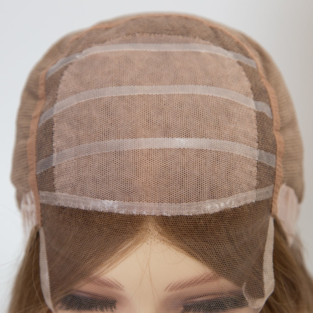 TATIANNA Sandy Balayage Silicone Gripper Wig 100% Virgin European Remy Human Hair Silk Top Fully Handtied Medical Wigs