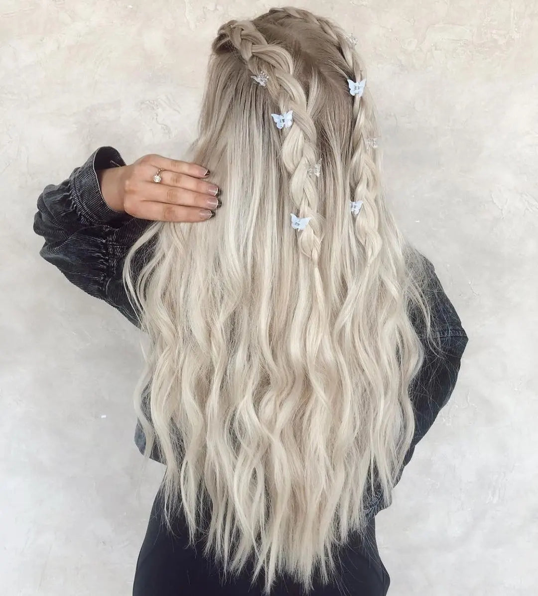 Aubree White Blonde 12A Grade 100% Virgin European Remy Human Full Lace Cuticle Aligned Hair