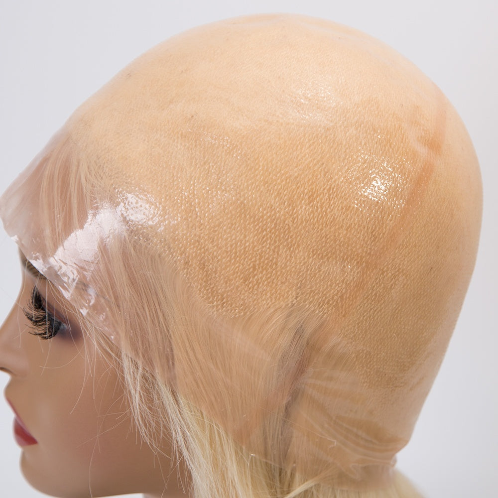 ELLE Full PU Medical Wig 12A Grade 100% Virgin European Remy Cuticle Aligned