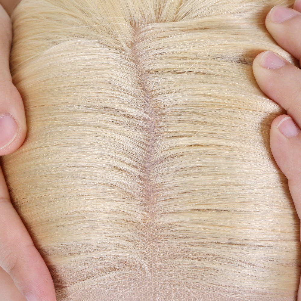 KYLIE Grade 8A 100% European virgin hair HD Transparent Lace Front Wig 613 Blonde