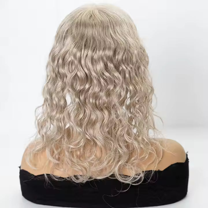 Lois Curly 5x7" Lace Topper Full Hand Tied 12A Grade Cuticle-Aligned 100% European Virgin Remy Hair Topper
