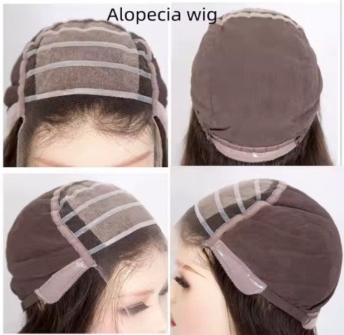 RANIA Natural Wavy 12A Grade 100% Virgin European Remy Human Hair Silk Top Medical wig