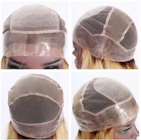 GIA 12A Grade Thin Skin Silk Base Virgin Brazilian Hair Medical Wig