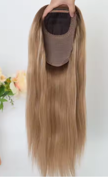 Sally 7x8 Pre Plucked Silk Weft Ombre Grade 12A 100% Virgin European Honey Blonde Topper
