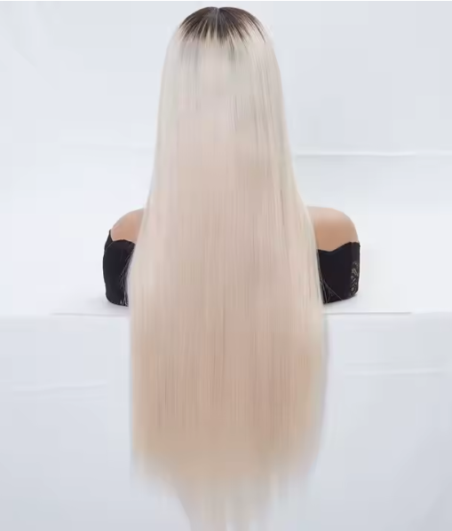 Dominique 7x8 Ombre Blonde Grade 12A 100% European Virgin Raw Cuticle Aligned Hair Silk Weft TopperHair