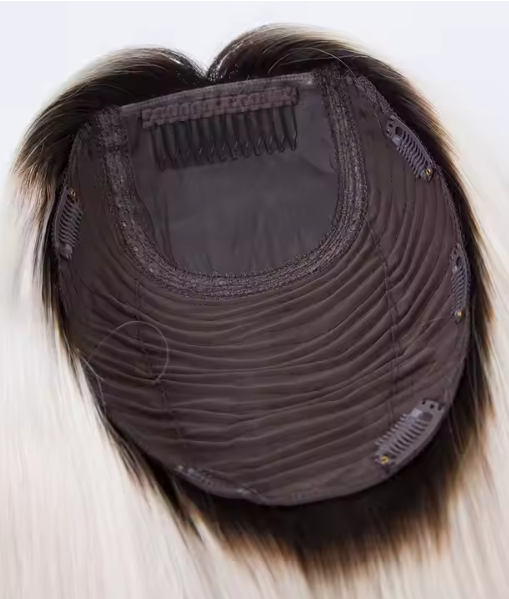 Dominique 7x8 Ombre Blonde Grade 12A 100% European Virgin Raw Cuticle Aligned Hair Silk Weft TopperHair