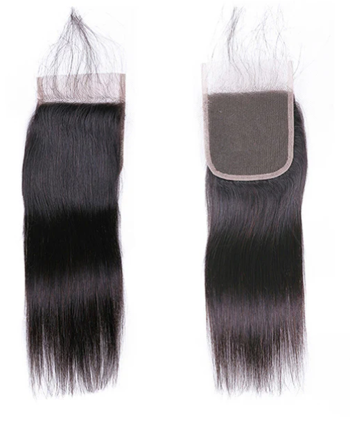 Transparent HD Lace 5×5 inches Lace Closures, Indian Remy Hair Silky Straight , Pre-plucked Hairline