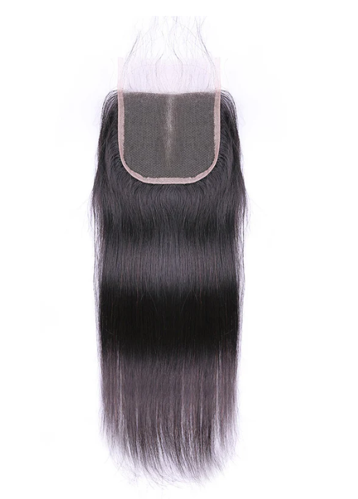 Transparent HD Lace 5×5 inches Lace Closures, Indian Remy Hair Silky Straight , Pre-plucked Hairline