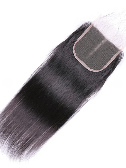 Transparent HD Lace 5×5 inches Lace Closures, Indian Remy Hair Silky Straight , Pre-plucked Hairline