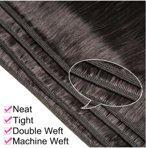3 Bundles Deal Peruvian Virgin Hair Natural Color Silky Straight Hair