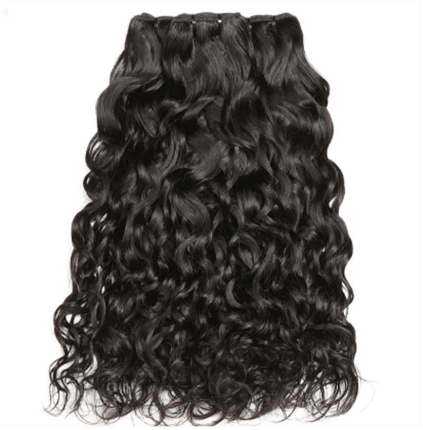 Water Wave Indian Virgin Human Hair Weaves 3 Hair Bundles Deal