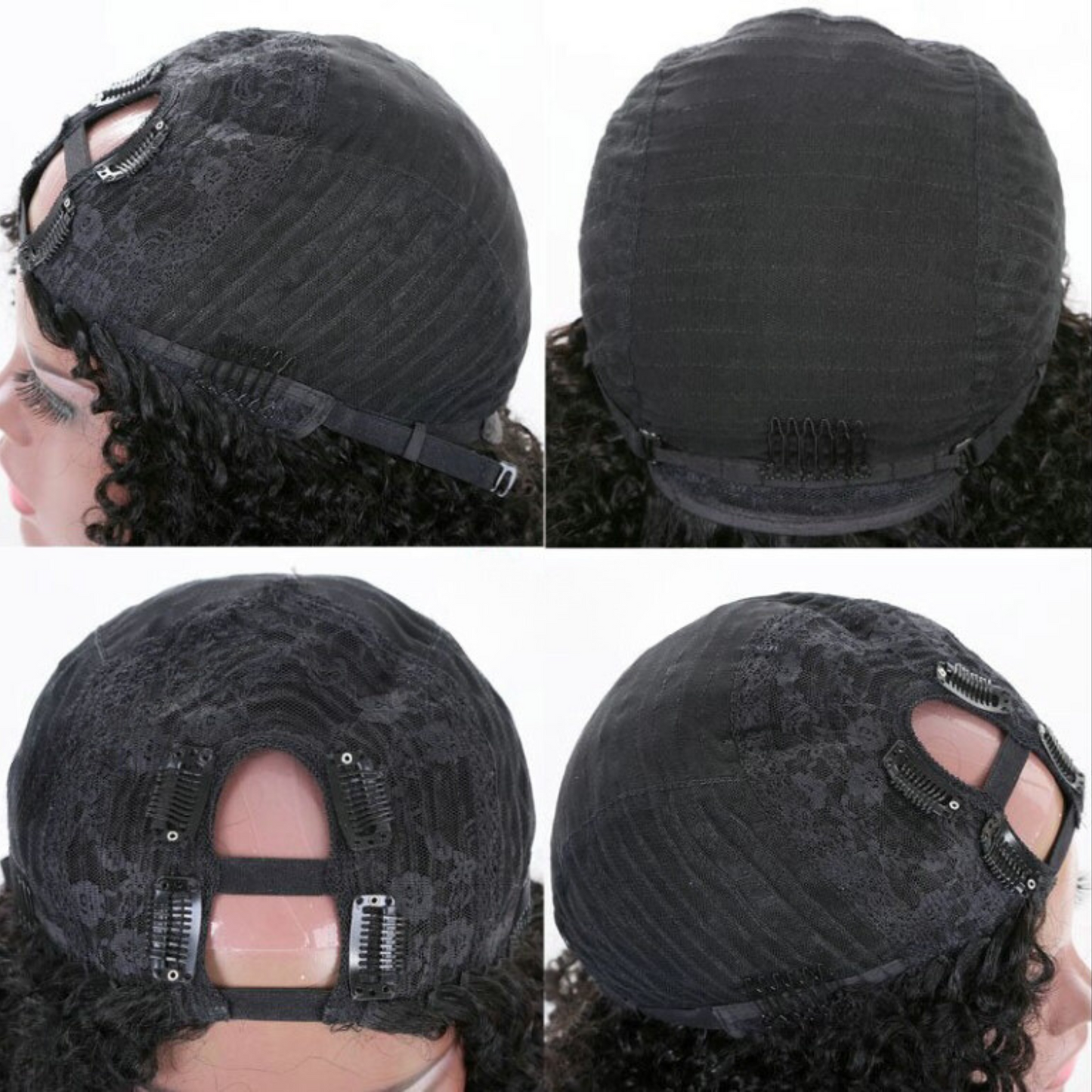KAMILA Raw human indian/brazilian hair Kinky Curly U-Part Wigs