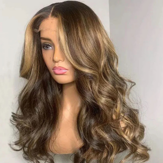 KARINA Brown Balayage 100% Grade 12A Virgin European Hair HD Lace