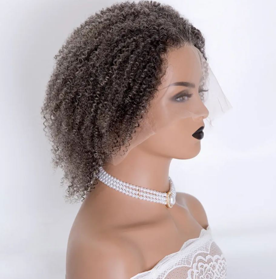 TABITHA Texture Kinky Curly Grey 100% Virgin Remy Hair