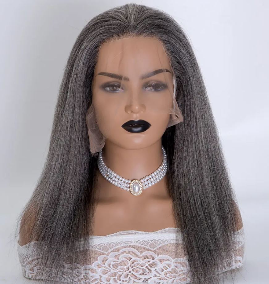 TABITHA Texture Kinky Curly Grey 100% Virgin Remy Hair