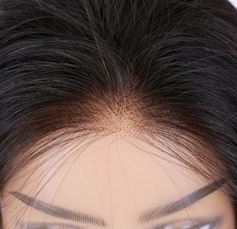 ZENDAYA European shadow virgin human wavy hair silk base lace wig