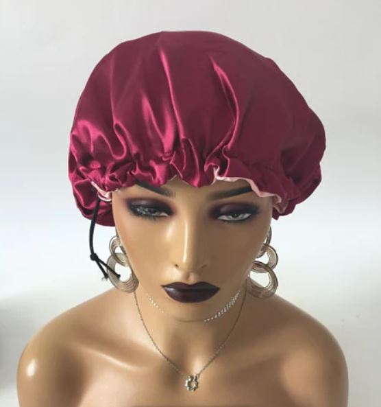 Satin Hair Bonnet Adjustable Sleeping Cap