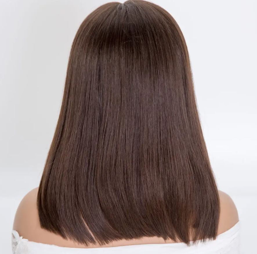 ELSIE 10 inch Glueless Fully Hand Tied Mono Top 100% Virgin European Remy Medical Wig