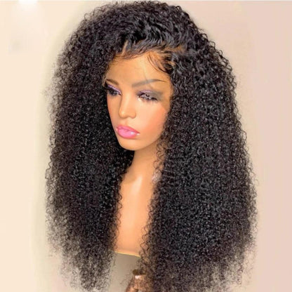 AMARA Grade A Brazilian Virgin Human Hair 13"×4" Lace Front Wigs Kinky Curly
