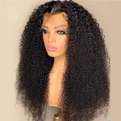 AMARA Grade A Brazilian Virgin Human Hair 13"×4" Lace Front Wigs Kinky Curly