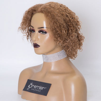 Clearance Sale Extra $30 Off Glueless Full Lace Wigs Brazilian Virgin Human Hair 18/613# 8" 120% , Medium Size