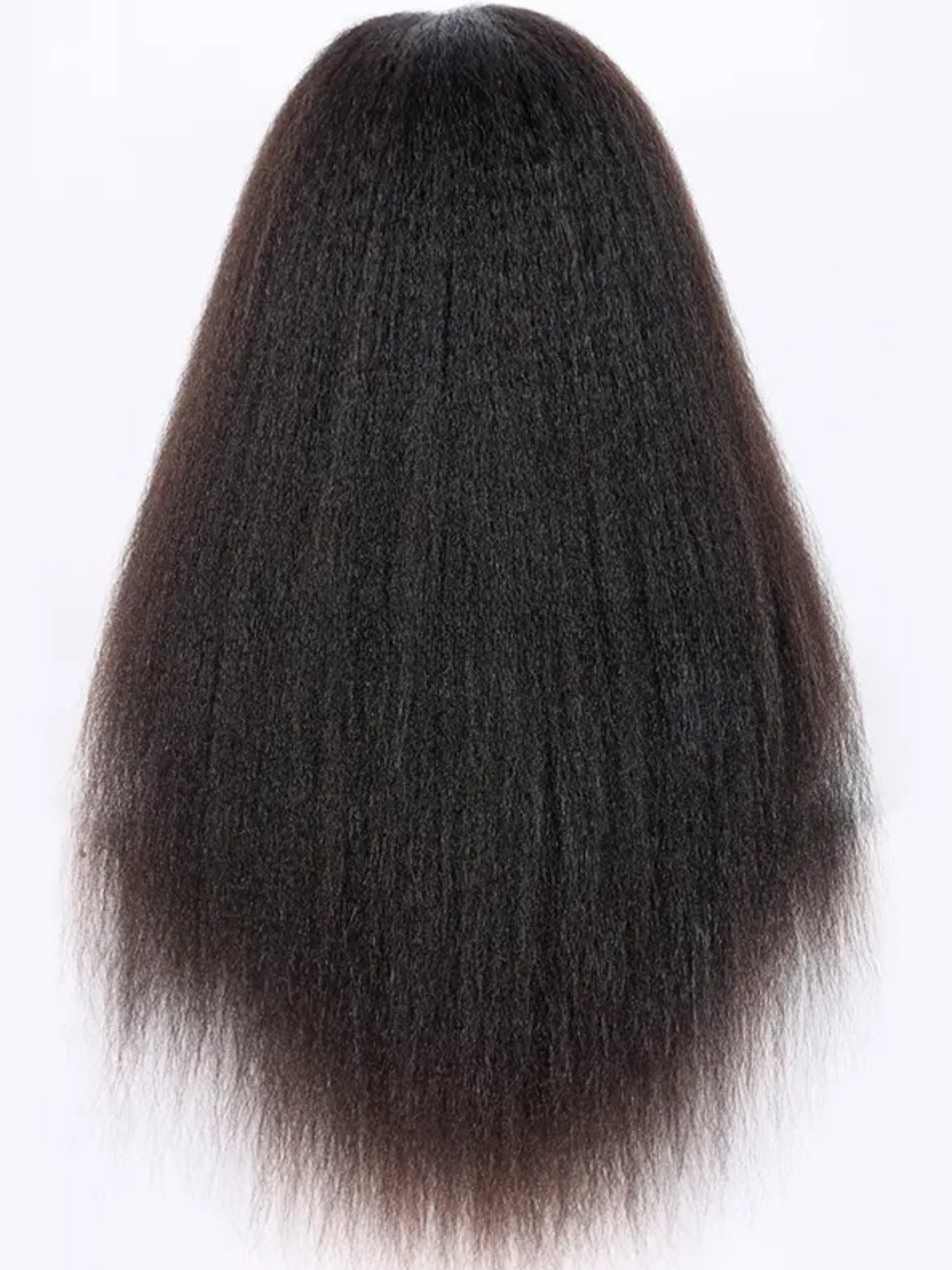 TASHA Kinky Straight 100% Brazilian Remy Human Hair 150% Density Pre Plucked Hairline 360 Degree Lace Wigs